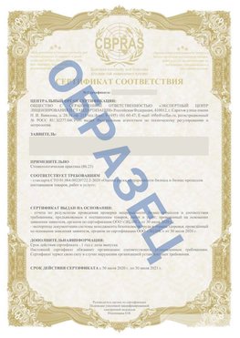 Образец Сертификат СТО 01.064.00220722.2-2020 Нижняя Салда Сертификат СТО 01.064.00220722.2-2020 